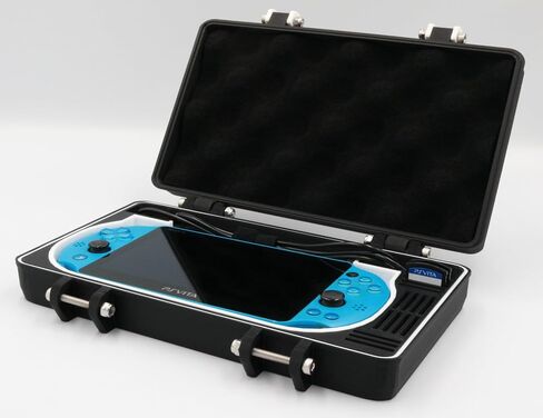 PS Vita 2000 Compatible Rugged Protective Carrying Case with Removable Flexible TPU Cushion, Foam and O-ring for Full System Protection in Saudi Arabia