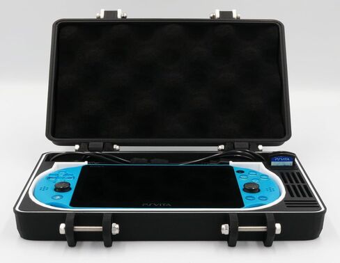 PS Vita 2000 Compatible Rugged Protective Carrying Case with Removable Flexible TPU Cushion, Foam and O-ring for Full System Protection in Saudi Arabia