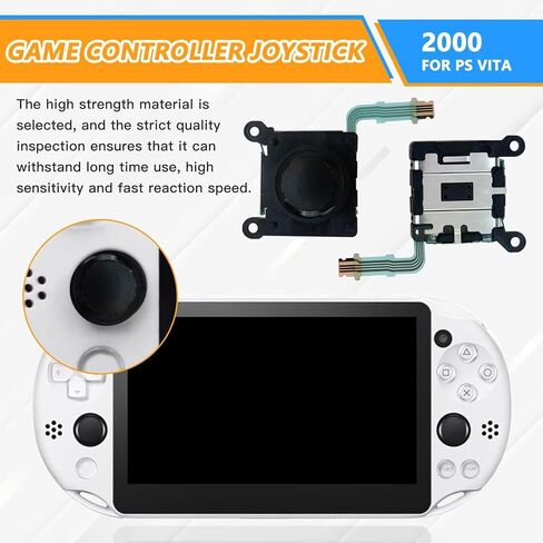 Qblahip 2 قطعة أبيض جديد يسار يمين تناظري عصا التحكم لوحة التحكم عصا تناسب PS VITA PSV 2000 in Kuwait