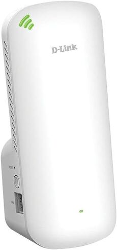 موسع النطاق D-Link WiFi 6 AX1800 مكرر الشبكة ومعزز الإشارة، قابس حائط، إعداد سهل، تجوال منزلي ذكي، منفذ إيثرنت (DAP-X1870) (متجدد) in Kuwait