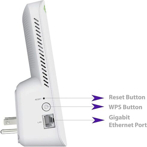 موسع النطاق D-Link WiFi 6 AX1800 مكرر الشبكة ومعزز الإشارة، قابس حائط، إعداد سهل، تجوال منزلي ذكي، منفذ إيثرنت (DAP-X1870) (متجدد) in Kuwait