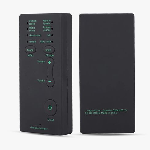 Akozon 300Mah 3 7V الهاتف المحمول المحمول بطاقة الصوت الحية مغير الصوت تعزيز تجربة البث عبر الإنترنت الخاصة بك in Saudi Arabia