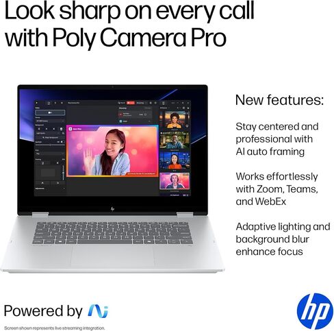 HP OmniBook 7 Flip 16" 2-in-1 Copilot+ AI PC Laptop, 3K OLED Touch, Intel Evo Platform 8-Core Ultra 7 258V(>Ultra 9 185H), WiFi 7, Backlit KB, W Pen & 128GB PSD, Win11 Home(32GB|1TB SSD) in Saudi Arabia