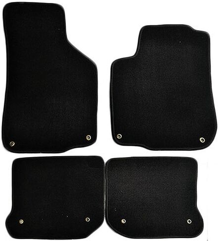 Floor Mat Compatible with 1999-2005 Volkswagen GLI Golf Jetta Mk4, Front & Rear Gray/Grey 4PC Nylon Car Floor Carpets Carpet Liner by IKON MOTORSPORTS, 2000 2001 2002 2003 2004 in Saudi Arabia