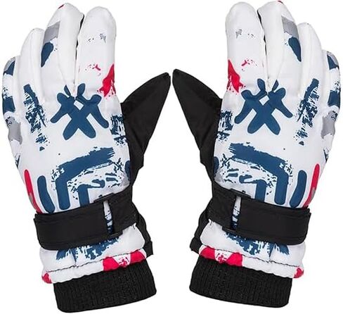 Kids Winter Thermal-Warm Windproof Ski-Gloves Outdoor Snowboarding Gloves for Skiing, Snow Hiking, Hunting in Kuwait