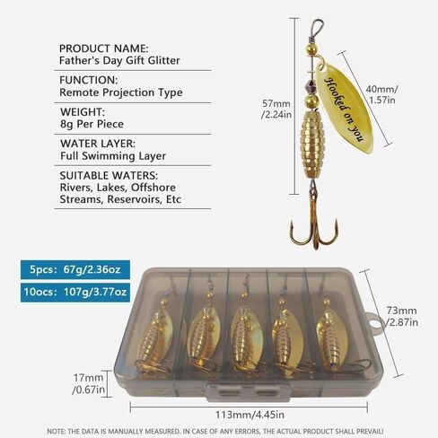 5pcs Hard Bait Bass Fishing Metal Material Metal Fishing Lure Pike Fishing with Hooks in Saudi Arabia