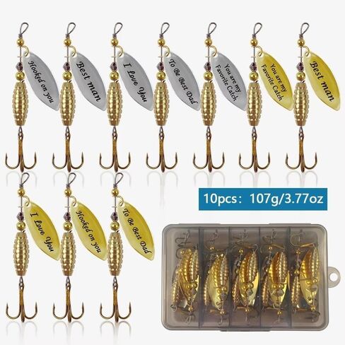 5pcs Hard Bait Bass Fishing Metal Material Metal Fishing Lure Pike Fishing with Hooks in Saudi Arabia