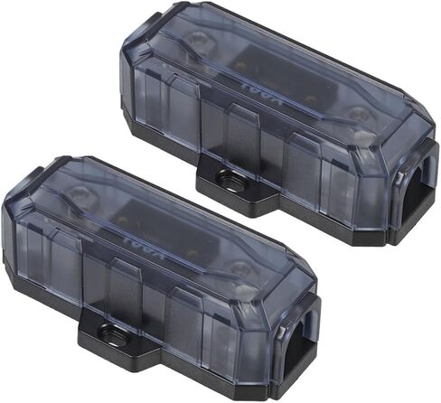 2pcs ANL Fuse Holder for Car Audio Amplifier 100A Fuse Box for Vehicle Power Supply Compatible Trucks Boats and Other Vehicles in Saudi Arabia