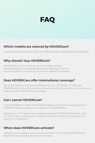 HOVERAir HOVERCare Basic X1 PROMAX(One Year Version) in Kuwait