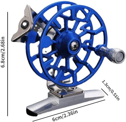 Full Metal Ultra-Light Former Ice Fishing Reels Wheel Fly Fishing Reel Aluminum Fishing Accessories in Saudi Arabia