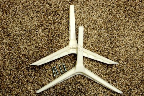 أرجل حامل قاعدة كاملة مع مجموعة براغي متوافقة مع Vizio D40f-G9 V405-G9 V405-H19 - مع ألوان إصدار محدود (أسود OEM) in Kuwait