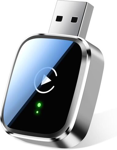 محول Carplay اللاسلكي المحسن لعام 2025، 2 في 1 Duel Carplay ومحول Android Auto اللاسلكي، توصيل تلقائي صغير الحجم صغير الحجم، بدون زمن الوصول، التوصيل والتشغيل، دونجل تشغيل السيارة لهواتف iPhone وAndroid USB A/C in Kuwait