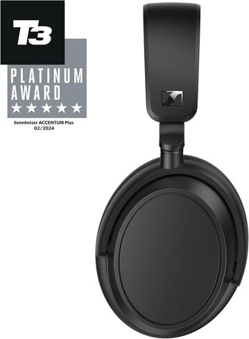Sennheiser ACCENTUM Plus Wireless Bluetooth Headphones Noise Cancelling - Quick-Charge Feature, 50-Hr Battery Playtime, Adaptive Hybrid ANC, Bluetooth Over Ear Headphones for Traveling, School, Black in Saudi Arabia