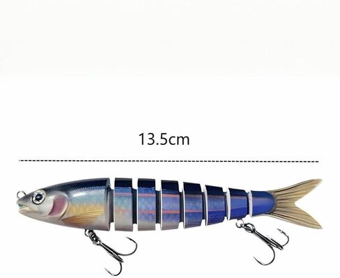 Fishing Lures for Freshwater and Saltwater, Lifelike Swimbait for Bass Trout Crappie, Slow Sinking Bass Fishing Lure, Amazing Fishing Gifts for Men, Must-Have for Family Fishing Gear in Saudi Arabia