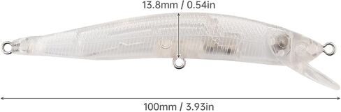 20pcs Blank Unpainted Minnow Crankbait, Blank Crankbaits Unpainted Minnow Fishing Lures Topwater for Bass Salmon Trout in Saudi Arabia