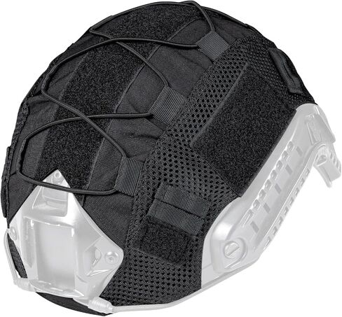 غطاء خوذة تكتيكية IDOGEAR للخوذة السريعة غطاء خوذة مموهة لخوذة Airsoft بحجم M/L، معدات الرماية للصيد بكرات الطلاء العسكرية - نايلون 500D - بدون خوذة in Kuwait