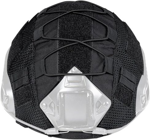 غطاء خوذة تكتيكية IDOGEAR للخوذة السريعة غطاء خوذة مموهة لخوذة Airsoft بحجم M/L، معدات الرماية للصيد بكرات الطلاء العسكرية - نايلون 500D - بدون خوذة in Kuwait