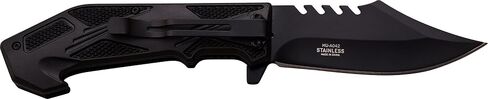 Master USA MU-A042 Series Spring Assist Folding Knife, Black Straight Edge Blade, 4.75-Inch Closed in Saudi Arabia