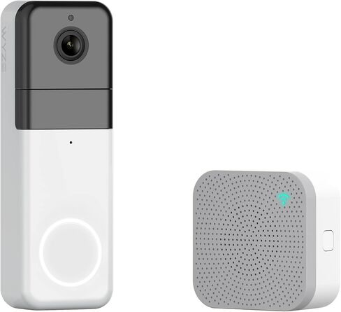 Wyze Wireless Video Doorbell Pro (Chime Included), 1440 HD Video, 1:1 Aspect Ratio: 1:1 Head-to-Toe View, 2-Way Audio, Night Vision (Renewed) in Saudi Arabia