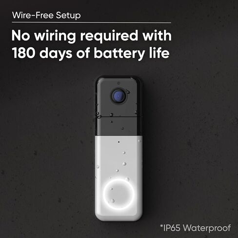 Wyze Wireless Video Doorbell Pro (Chime Included), 1440 HD Video, 1:1 Aspect Ratio: 1:1 Head-to-Toe View, 2-Way Audio, Night Vision (Renewed) in Saudi Arabia