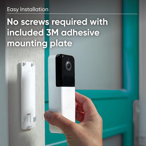 Wyze Wireless Video Doorbell Pro (Chime Included), 1440 HD Video, 1:1 Aspect Ratio: 1:1 Head-to-Toe View, 2-Way Audio, Night Vision (Renewed) in Saudi Arabia