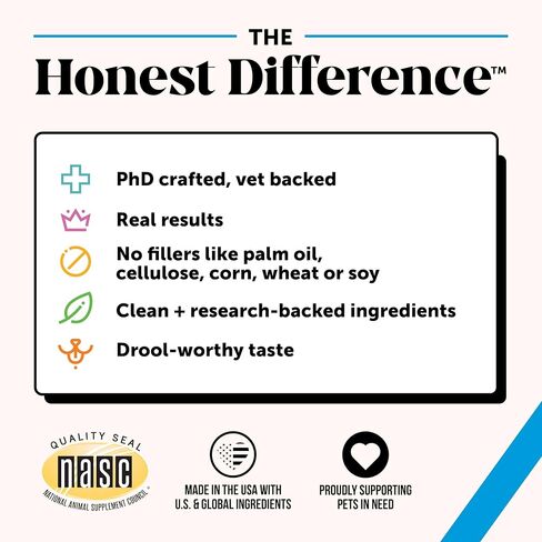 Pet Honesty Omega SkinHealth Chews for Dogs - Omega 3 Fish Oil - Krill, Spirulina, Omega-3s, Alaskan for Healthy Skin & Coat, Helps Itchy Skin, Dog Allergies, May Reduce Normal Shedding - (90 Count) in Saudi Arabia