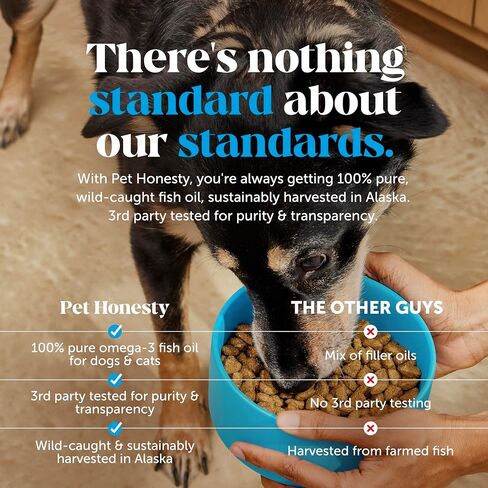 Pet Honesty Omega SkinHealth Chews for Dogs - Omega 3 Fish Oil - Krill, Spirulina, Omega-3s, Alaskan for Healthy Skin & Coat, Helps Itchy Skin, Dog Allergies, May Reduce Normal Shedding - (90 Count) in Saudi Arabia