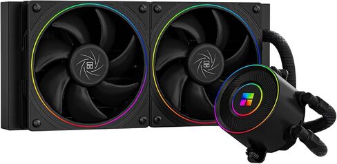 مبرد مياه Thermalright Mjolnir Vision 360 UB ARGB Black CPU Water Cooler، 3 مراوح PWM نظام تبريد المياه مع 2150PRM، لـ AM4/AM5 وIntel LGA1851/1700، شاشة LCD مغناطيسية قابلة للفصل بدقة 640 * 480 in Saudi Arabia