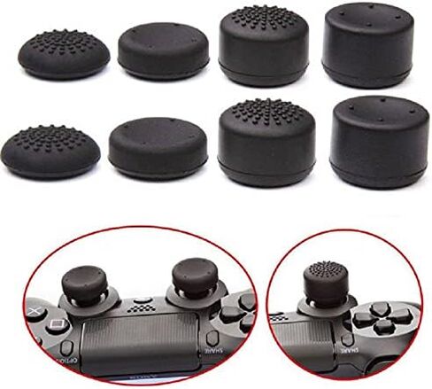 8 * سيليكون عصا الإبهام عصا التحكم غطاء قبضة Thumbsticks غطاء تغليف لنينتندو سويتش لـ Joy-Con in Saudi Arabia