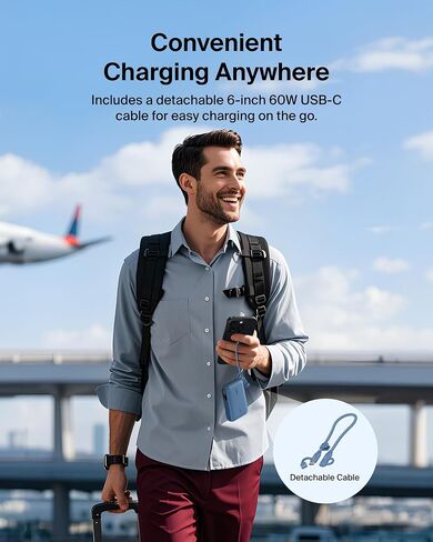 شاحن محمول بيلكين، بنك طاقة USB-C بقدرة 20,000 مللي أمبير في الساعة مع 2 منافذ USB-C ومنفذ 1x A، شاشة عرض رقمية للبطارية، شحن 20 وات لأجهزة iPhone 17 وAir وPro وSamsung Galaxy S25 وPixel 10 وiPad والمزيد - رمل in Saudi Arabia