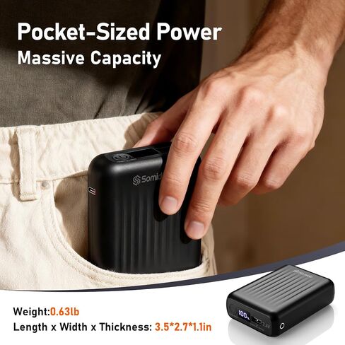 Heated Jacket Vest Battery Pack 18400mAh 12V Fast Charging PD3.0/2.0 Rechargeable Power Bank with Adapter Cable Compatible with DEWBU Wulcea Gotobi iHood Genovega Topdot in Saudi Arabia