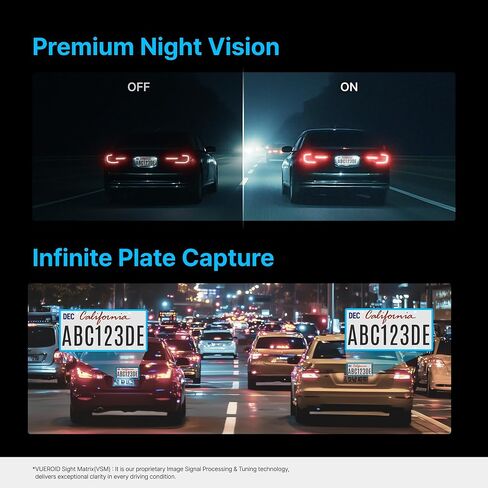 [حزمة] Vueroid S1 4K Infinite Dash Cam 3CH + بطاقة SD سعة 256 جيجابايت + كابل OBD | كاميرا داش 4K، 2.5K، FHD للسيارات، مستشعر STARVIS2، رؤية ليلية، وضع ركن السيارة 24 ساعة، فيديو السيارة in Kuwait