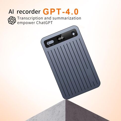 AI Voice Recorder 64GB Memory, 104 Languages Real-Time Translation - Ultra-Portable Voice Activated Recorder for Meetings/Lectures/Travel, Perfect for Students, Journalists & Business Professionals in Saudi Arabia