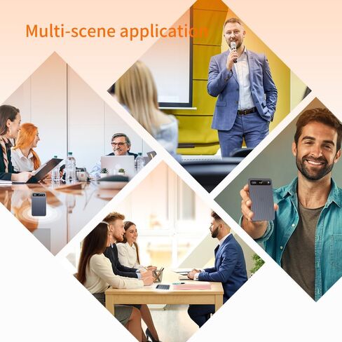 AI Voice Recorder 64GB Memory, 104 Languages Real-Time Translation - Ultra-Portable Voice Activated Recorder for Meetings/Lectures/Travel, Perfect for Students, Journalists & Business Professionals in Saudi Arabia
