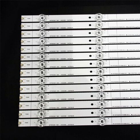 BestParts 14 pcs LED LED Backlight Strips Replacement for Hisense 75'' TV 75H6570G 75R6E3 HD750S3U81-TAB1 SVH750A76 CRH-BX75S3U813030T14069B8-REV1.3 in Saudi Arabia
