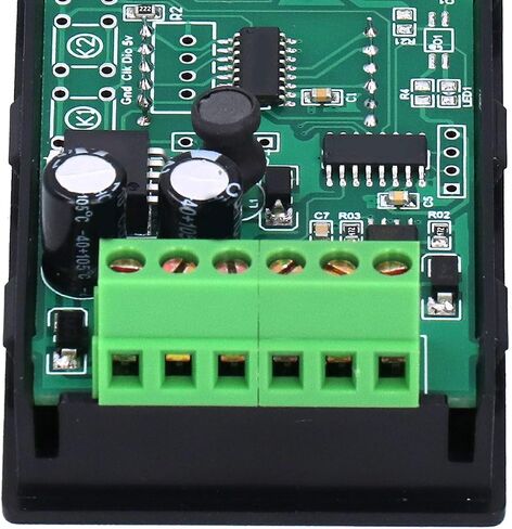 شاشة PLC LED منفذ تسلسلي متر 4 أرقام DC5 36V MODBUS RTU RS485 الاتصالات للأتمتة الصناعية أسود ABS خفيف الوزن متين in Kuwait