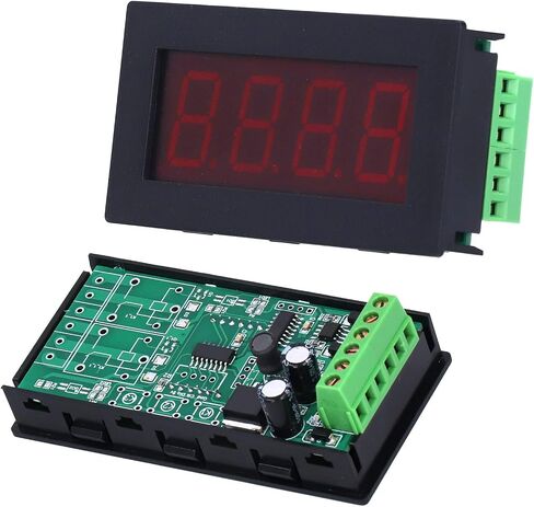 شاشة PLC LED منفذ تسلسلي متر 4 أرقام DC5 36V MODBUS RTU RS485 الاتصالات للأتمتة الصناعية أسود ABS خفيف الوزن متين in Kuwait