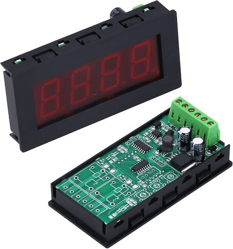 شاشة PLC LED منفذ تسلسلي متر 4 أرقام DC5 36V MODBUS RTU RS485 الاتصالات للأتمتة الصناعية أسود ABS خفيف الوزن متين in Kuwait
