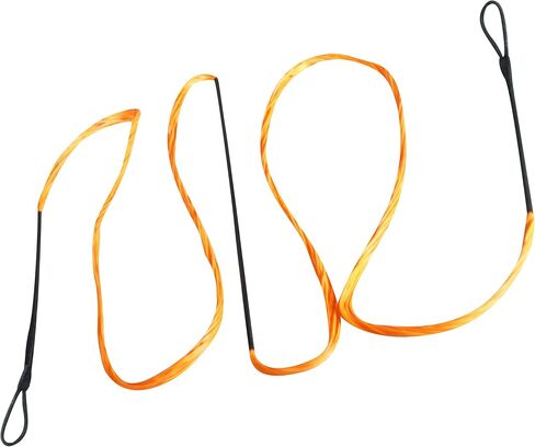 SAS Southland Archery Supply B-55 Dacron Replacement Traditional Recurve Bow String - Made in USA (AMO 62 in (Actual 58 in), Orange 12 Strands (Bows Upto 40 lbs)) in Saudi Arabia