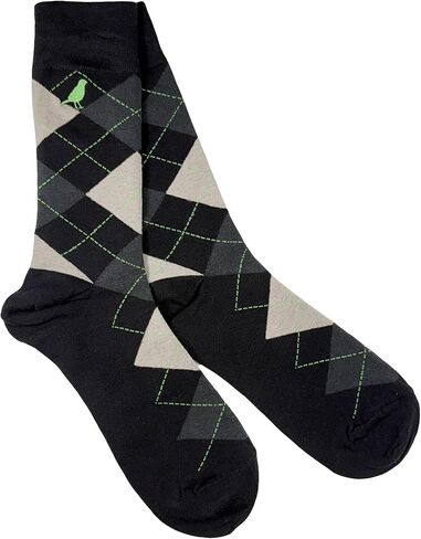 Men’s Cotton Crew Dress Socks – Ultra-Soft, Breathable, Everyday Comfort – Argyle Collection in Saudi Arabia