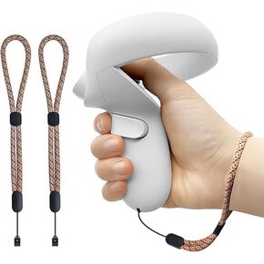 حبل معصم عاكس محسّن لوحدة التحكم Meta Quest 2، أشرطة يد مريحة قابلة للتعديل، ملحقات بديلة سهلة التركيب لملاءمة وحدة التحكم الآمنة (أسود) in Kuwait