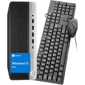 كمبيوتر HP ProDesk 600 G3 SFF للكمبيوتر المكتبي، Intel Core i5-6500 3.2 جيجا هرتز، 16 جيجا بايت DDR4 RAM، 256 جيجا SSD، WiFi، BT، ProDesk Computer Windows 11 Pro (متجدد) in Kuwait