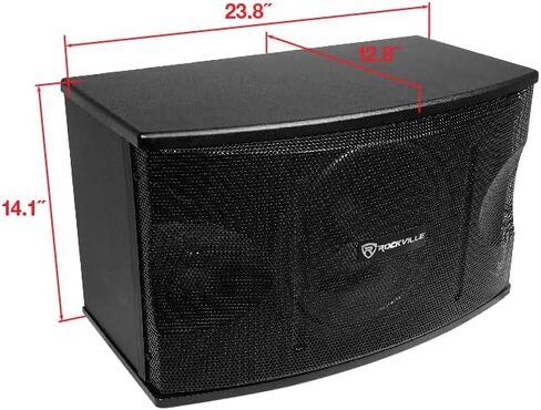 (2) Rockville KPS12 12" 3-Way 1600w Karaoke/Pro Speakers+Amplifier+Wireless Mics in Saudi Arabia