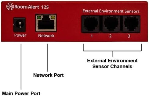 Room Alert 12SR Foundation Bundle - Complete Proactive Environment Monitor with External Sensors & Enterprise Security - Made in USA in Saudi Arabia