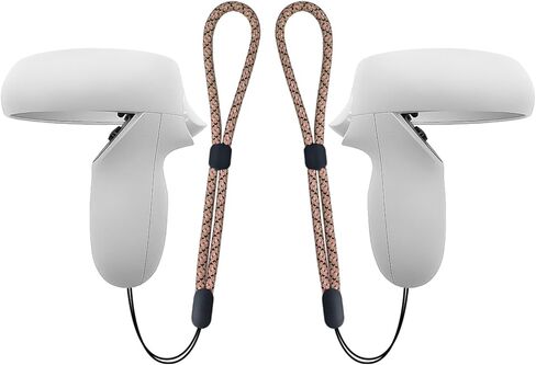 حبل معصم عاكس محسّن لوحدة التحكم Meta Quest 2، أشرطة يد مريحة قابلة للتعديل، ملحقات بديلة سهلة التركيب لملاءمة وحدة التحكم الآمنة (أسود) in Kuwait