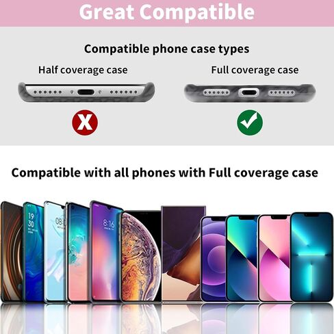 شريط ربط للهاتف من TACOMEGE لهاتف iPhone، رقعة حبل للهاتف الخلوي، جزء بديل لحزام الهاتف لجميع حافظات الهواتف الكاملة (وردي) in Kuwait