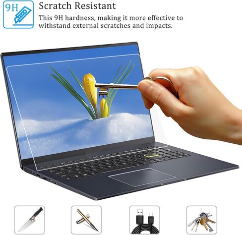 واقي شاشة من الزجاج المقوى i-Tensodo لجهاز 2025 HP OmniBook X Flip x360 14 بوصة 2 في 1 (14-fk/fm0000) كمبيوتر محمول بشاشة لمس، 2.5D، شفاف عالي الدقة، 9H، مضاد للخدش in Saudi Arabia