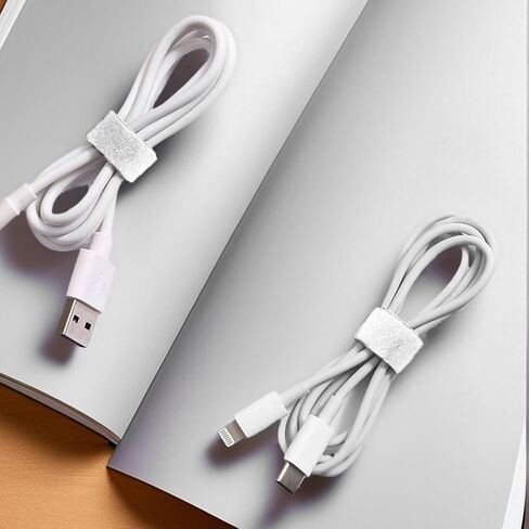 Reusable Fastening Tape Cable Ties - Adjustable Hook-and-Loop Cable Management Tape for Organizing Wires, Cord Organizer in Saudi Arabia