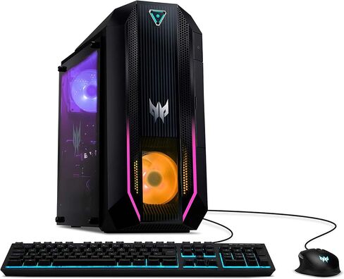 acer Nitro 60 Gaming Desktop Computer Intel 20-core i7-14700F 32GB DDR5 2TB SSD GeForce RTX 5060 Ti 16GB GDDR7 DLSS4 (Up to 759 AI Tops) Type-C DisplayPort Wi-Fi6 Win11 ICP Hub in Saudi Arabia