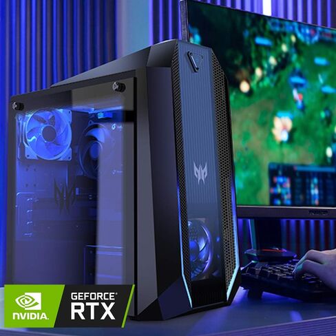 acer Nitro 60 Gaming Desktop Computer Intel 20-core i7-14700F 32GB DDR5 2TB SSD GeForce RTX 5060 Ti 16GB GDDR7 DLSS4 (Up to 759 AI Tops) Type-C DisplayPort Wi-Fi6 Win11 ICP Hub in Saudi Arabia